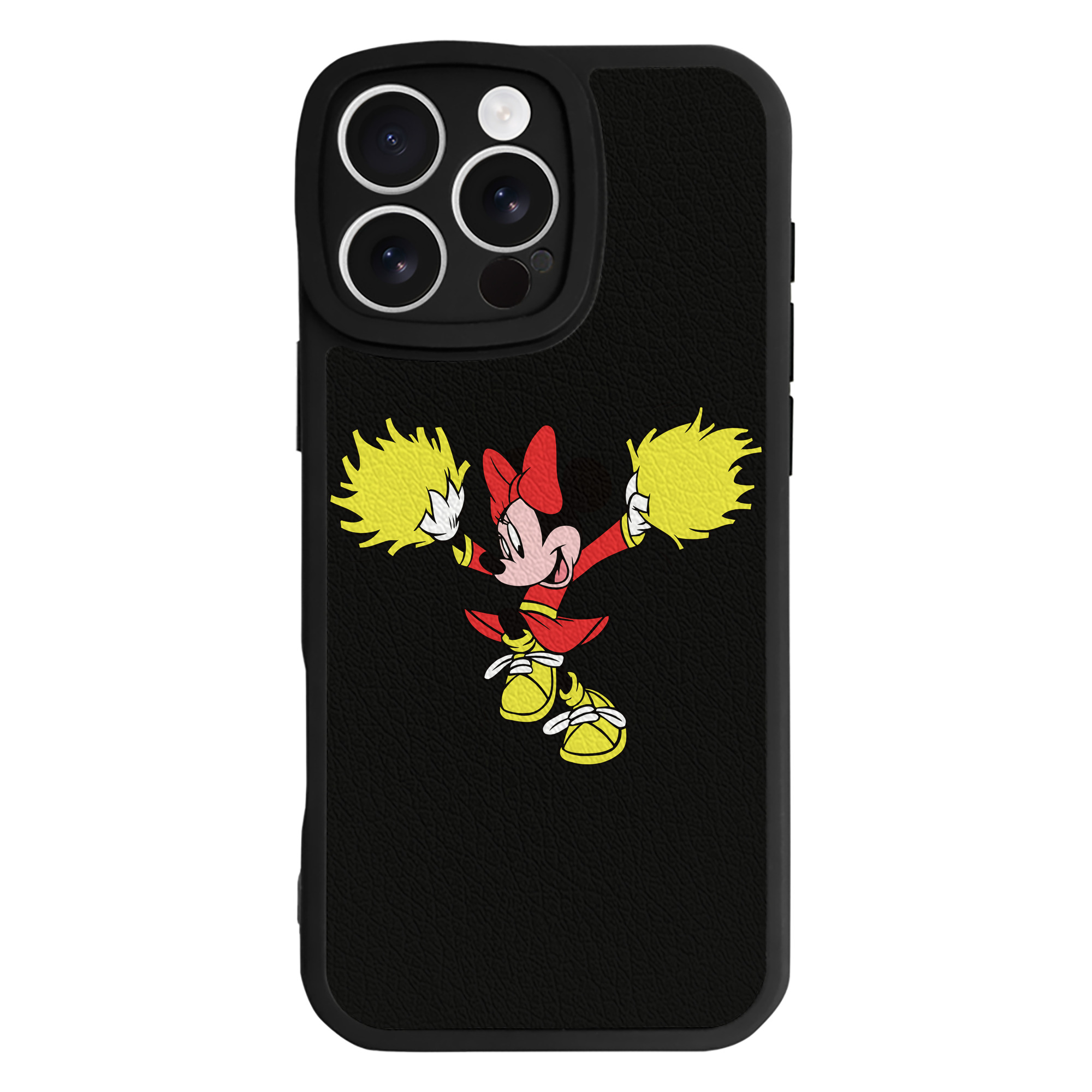 （画像用） ミッキーマウス Mickey Mouse 【iPhone 16シリーズ対応】シリコンスマホケース（レザー調） 材質：シリコン